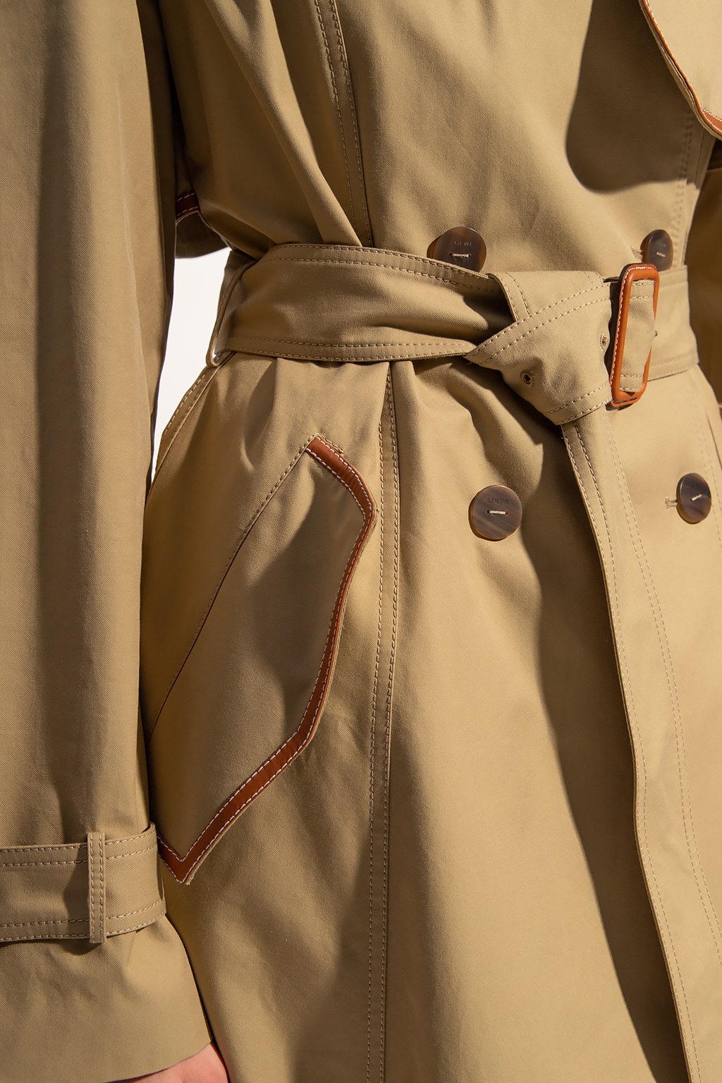 loewe louboutin Trench coat w/ contrasting trim